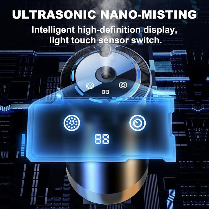 Ultrasonic nano misting and touch display feature